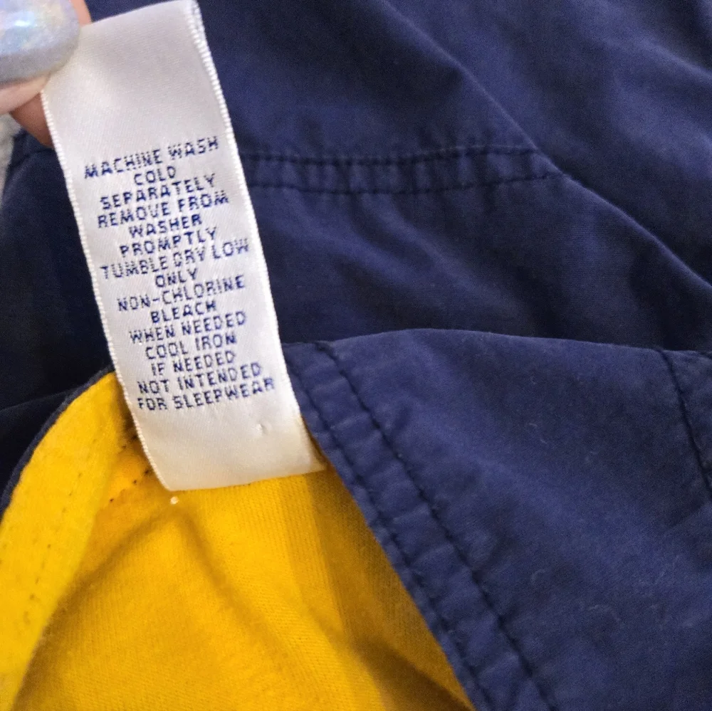 Vintage Y2k 2001 Gymboree Navy Blue Yellow Snow Buddies Overalls
